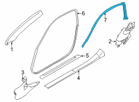 OEM Toyota GR86 Upper Weatherstrip Diagram - SU003-08599