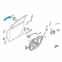 OEM Mercury Sable Handle, Outside Diagram - 8T5Z-7422404-AA