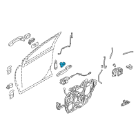 OEM 2004 Ford Explorer Lock Cylinder Assembly Diagram - 4L2Z-7821991-BB