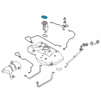 OEM 2018 Infiniti QX30 Plate-Lock, Fuel Gauge Diagram - 17343-5DD0A