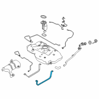 OEM 2017 Infiniti QX30 Band Assy-Fuel Tank, Mounting Diagram - 17407-5DD0A