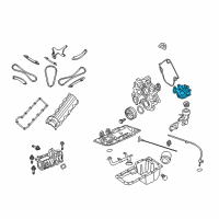 OEM 2007 Dodge Dakota Pump-Engine Oil Diagram - 53020827AC