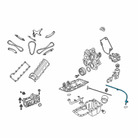 OEM Jeep Commander Tube-Engine Oil Indicator Diagram - 53021743AB