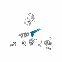 OEM 2010 Pontiac Vibe Wiper Switch Diagram - 19184828