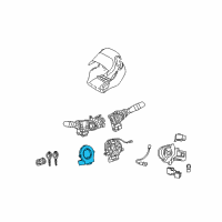 OEM 2009 Pontiac Vibe Sensor, Steering Angle Diagram - 19183789