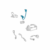 OEM 2007 Toyota Tundra Air Switch Valve Diagram - 25860-50170