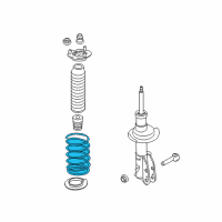 OEM 2012 Lincoln MKX Coil Spring Diagram - BT4Z-5310-F