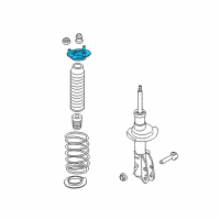 OEM 2014 Ford Edge Upper Mount Diagram - BR3Z-18183-D