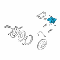 OEM Chevrolet Trailblazer Caliper Diagram - 89027177