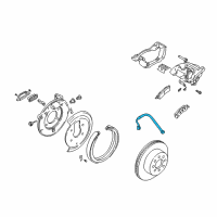 OEM 2003 Chevrolet Trailblazer EXT Hose Asm, Rear Brake Diagram - 19366744