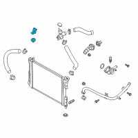 OEM Hyundai Accent Bracket Assembly-Radiator Mounting, Upper Diagram - 25333-1R000