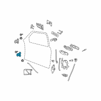 OEM 2003 Mercury Grand Marquis Lower Hinge Diagram - 6W1Z-5422810-A