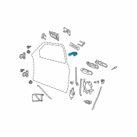 OEM 2004 Mercury Marauder Lock Cylinder Assembly Diagram - 6W3Z-5421991-A