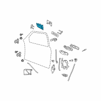 OEM 2003 Mercury Marauder Handle, Inside Diagram - 3W7Z-5421819-AAC