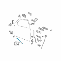 OEM 2007 Mercury Grand Marquis Release Rod Diagram - 3W7Z-5421940-AA