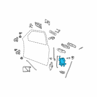 OEM 2009 Ford Crown Victoria Latch Assembly Diagram - 9W7Z-5421813-B