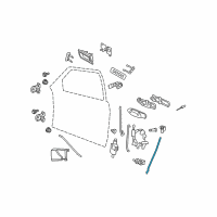 OEM 2007 Mercury Grand Marquis Lock Rod Diagram - YW7Z-5421850-AA