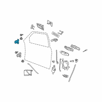 OEM 2002 Lincoln Town Car Upper Hinge Diagram - 6W1Z-5422800-A