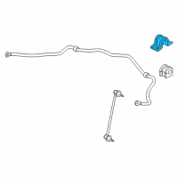 OEM 2012 Honda CR-Z Bracket, Front Stabilizer Diagram - 51308-TF0-010