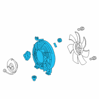 OEM Lexus LX570 Shroud, Fan Diagram - 88454-60050