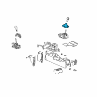 OEM 2005 Saturn Ion Boot Asm, Manual Transmission Control Lever Diagram - 15257226