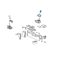 OEM 2004 Saturn Ion Shift Knob Diagram - 22693654