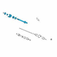 OEM Honda CR-V Shaft Assembly, Half (Automatic) Diagram - 44500-SWA-A00