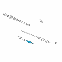 OEM Honda CR-V Boot Set, Inboard Diagram - 44017-SJM-010