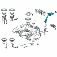 OEM 2022 Honda Insight PIPE COMP Diagram - 17660-TXM-A01