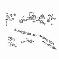 OEM Toyota Front Mount Stopper Diagram - 41654-0E020