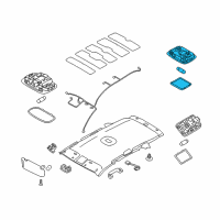 OEM 2014 Kia Sorento Lamp Assembly-Luggage Compartment Diagram - 926201U000H9