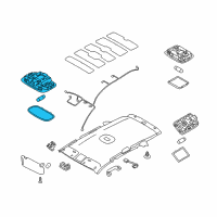 OEM 2015 Kia Sorento Lamp Assembly-Room Diagram - 928501U200UP