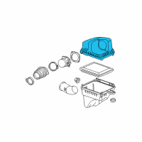 OEM 2005 Chevrolet Equinox Cover-Air Cleaner Housing Diagram - 25789229