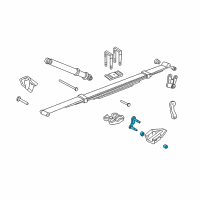 OEM 1996 Dodge B2500 Leaf Spring Shackle Diagram - 4131313