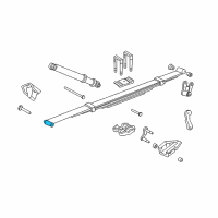 OEM 1997 Dodge B3500 Leaf Spring Bushing Diagram - 3640089