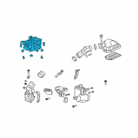 OEM 2007 Honda CR-V Case Set, Air Cleaner Diagram - 17201-RZA-000