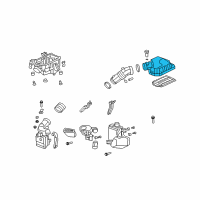 OEM 2007 Honda CR-V Cover, Air Cleaner Diagram - 17210-RZA-000