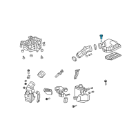 OEM 2009 Honda Element Meter Assembly, Air Flow Diagram - 37980-RTA-003