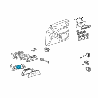 OEM 2003 Lexus IS300 Meter Assembly, Speed Diagram - 83220-53240