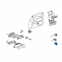 OEM Toyota 4Runner Memory Switch Diagram - 84927-33030