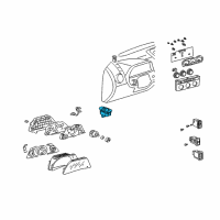 OEM Lexus IS300 Switch Assy, Outer Mirror Diagram - 84870-20110