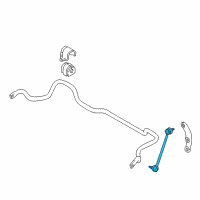 OEM 2003 BMW 540i Stabilizer Link Diagram - 31-35-1-095-664