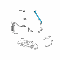 OEM 2000 Pontiac Sunfire Filler Pipe Diagram - 22615851