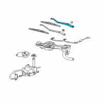 OEM Ford Thunderbird Wiper Arm Diagram - 1W6Z-17526-AA