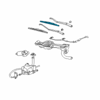 OEM 2004 Mercury Sable Wiper Blade Diagram - YF1Z-17528-AA