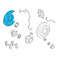 OEM Toyota Land Cruiser Dust Shield Diagram - 47703-60090