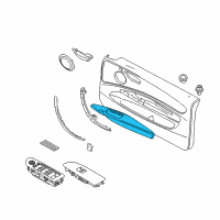 OEM BMW 128i Armrest, Leatherette, Front Left Diagram - 51-41-9-121-261