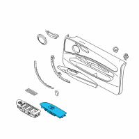 OEM 2013 BMW 135is Switch, Power Window, Beige Diagram - 61-31-9-217-309