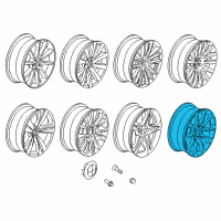 OEM BMW 535i Disc Wheel, Light Alloy, Bright-Turned Diagram - 36-11-6-857-667