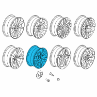 OEM 2013 BMW 535i Light Alloy Rim Diagram - 36-11-7-842-656